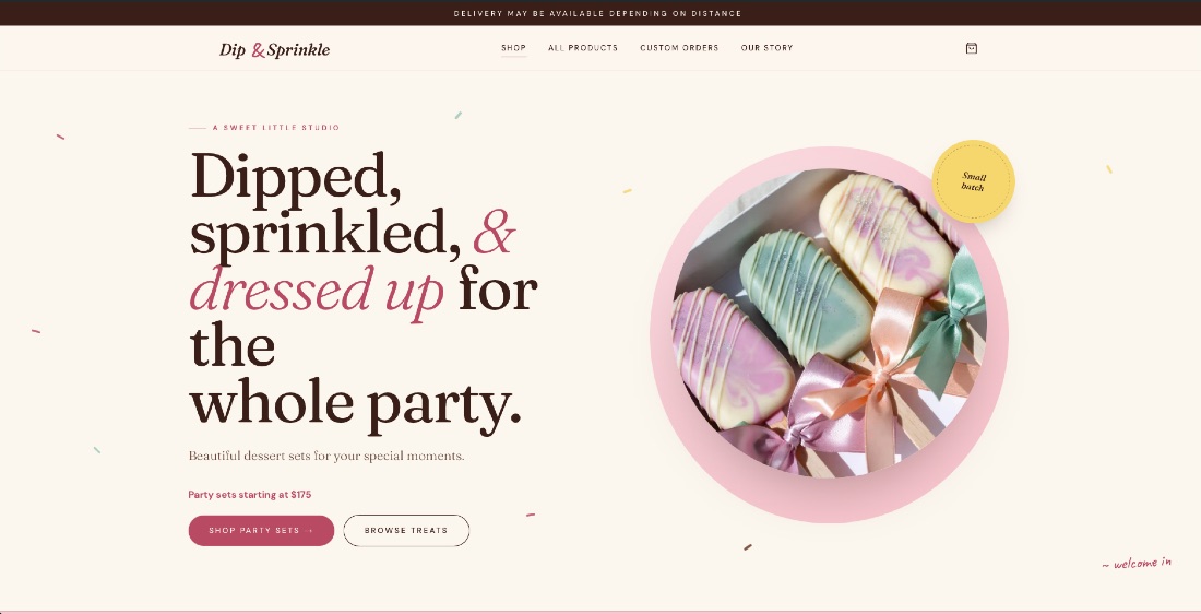 Dip & Sprinkle storefront